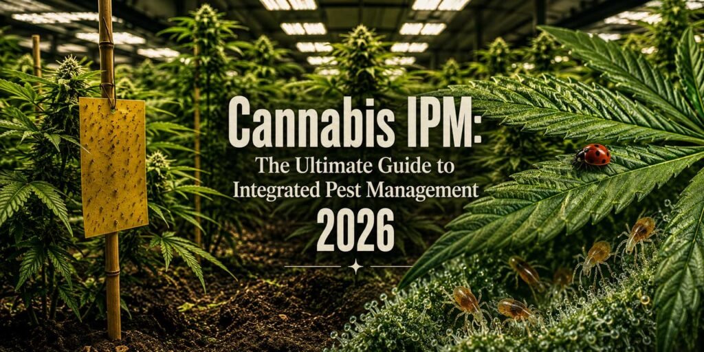 Cannabis IPM integrated pest management — organic pest control in living soil grow room Space Trees Chiang Mai