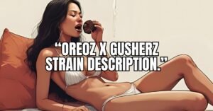 Discover the Oreoz x Gushers cannabis strain from Nasha Genetics. Complete review covering effects, flavors, genetics, and growing tips for this premium hybrid strain.
