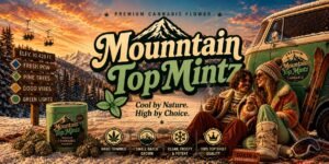 Mountaintop Mintz strain cannabis flower by Humboldt Seed Company — Space Trees Chiang Mai living soil