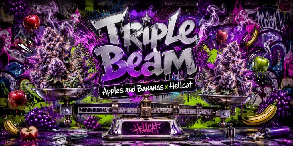 Triple Beam strain cannabis flower by Offensive Selections — Space Trees Chiang Mai living soil